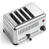 Grille-pain 4 fentes, acier inoxydable, 2,3 kW | FORGAST FG09805