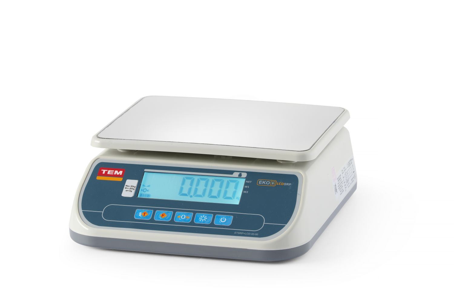 Balance de calcul homologuée - jusqu’à 30 kg | TEM TSRP+LCD30T-D
