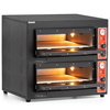 Four à pizza à 2 chambres, 8x30 cm, 8,4 kW, 400 V | FORGAST FG09551