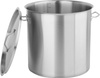 Casserole haute en acier inoxydable - cap. 43 l avec couvercle | YATO YG-00017