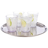 Plateau KAFFEEHAUS rond, poli brillant, en acier inoxydable, 27x1,5 cm | APS 30148