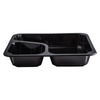 Récipient pour scellage 227x178x40 noir 2 compartiments COLT 320pcs | GUILLIN MAPCORCT22740DC