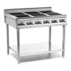 Cuisine à induction 6 zones sur soubassement, 6x3,5 kW, 2x400 V | FORGAST FG09038