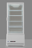 Vitrine réfrigérée 98 l, blanche, LED, dégivrage automatique | HENDI 233665