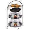 Présentoir de service pour 2 assiettes INDUSTRIAL, acier inoxydable, 29x19,5x43 cm | APS 33209