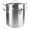 Casserole en acier double avec couvercle, 5 l, 24 cm | CONTACTO 2129/240