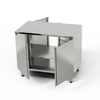 Table de travail traversante en acier inoxydable 130x60x85 cm | FORGAST