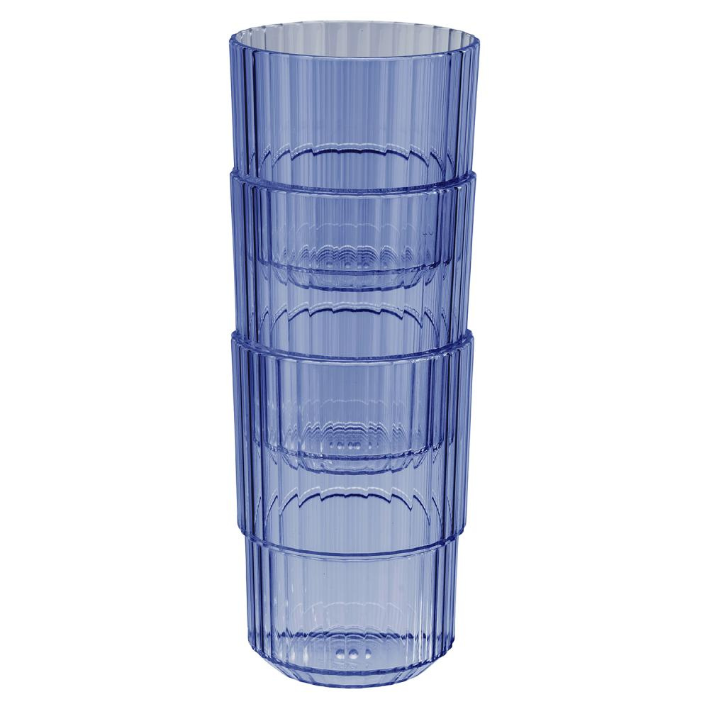 Verre en tritan LINEA, couleur bleue 400 ml, 8.5x12 cm, lot de 48 pièces | APS 10588