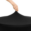 Housse pour table de cocktail 80 cm noire | FORGAST FG03820