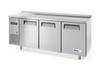 Table réfrigérée Kitchen Line à 3 portes, 360 l, 180x60x85 cm, 0,4 kW | HENDI 233382