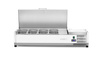 Surmeuble réfrigéré avec couvercle, 4 GN 1/3, 120x33,5x42,5 cm, 0,18 kW | HENDI 233948
