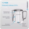 Pichet en acier pour mousser le lait, 350 ml | FORGAST FG11020
