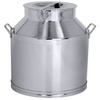Bidon avec couvercle 50 L, acier inoxydable, hauteur 65 cm | CONTACTO 3010/050