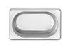 Bac GN 1/9 prof. 6,5 cm en acier inoxydable PROFI LINE | HENDI 801833