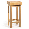 Billot de boucher en bois, 40x40 cm, épaisseur 10 cm | FORGAST FG12240