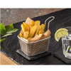 Panier de service pour finger food, 10,5x9x6,5 cm, acier inoxydable | FORGAST FG11519