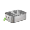 Boîte à déjeuner LUNCHBUDDY, acier inoxydable, 18.5x13.5x6.5 cm, 800 ml | APS 66900