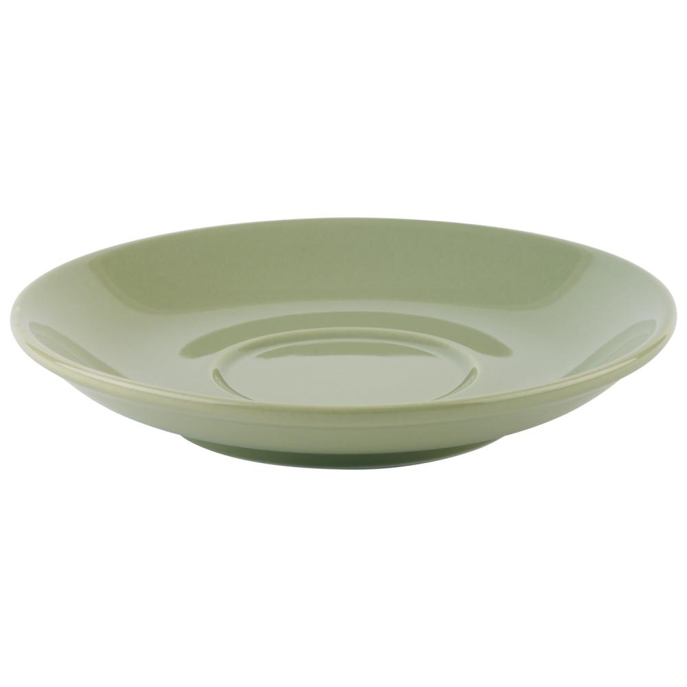 Soucoupe SNUG, porcelaine, vert, 14,5x2,5 cm | APS 16013