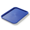 Plateau fast-food bleu, polypropylène, 40x30 cm, rectangulaire | FORGAST FG12524