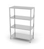 Étagère de stockage inox boulonnée à 4 étagères 100x50 cm | HENDI 812532