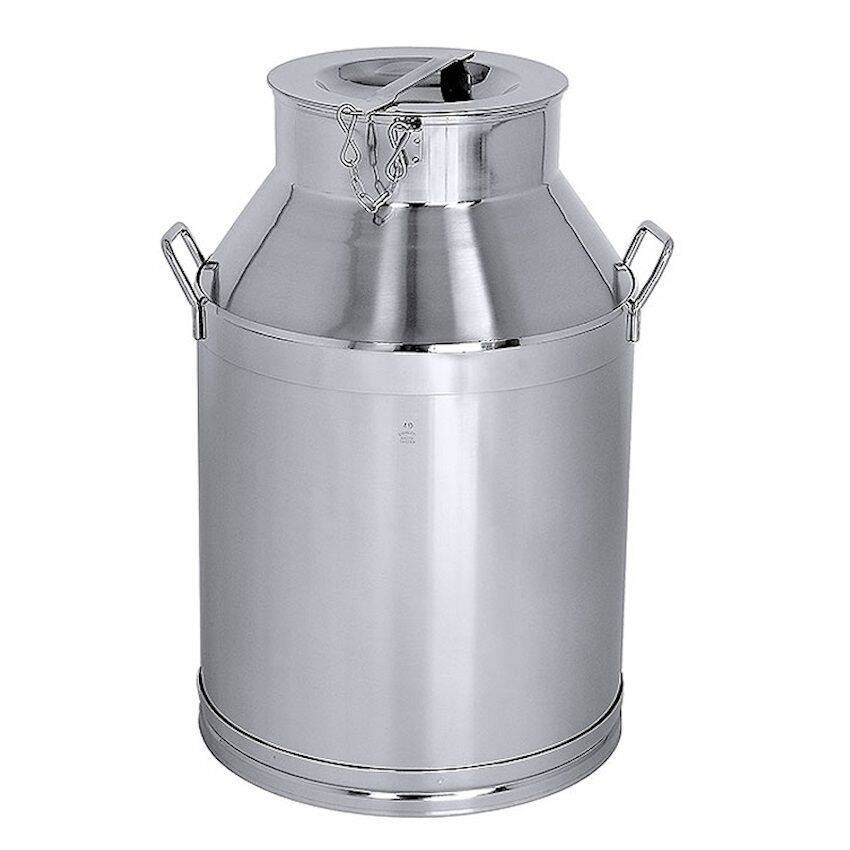 Bidon avec couvercle 40 l, acier inoxydable | CONTACTO 3010/040