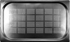 Récipient GN 1/1 prof. 2 cm en acier inoxydable perforé | YATO YG-00340