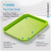 Plateau fast food vert, polypropylène, 40x30 cm, rectangulaire | FORGAST FG12522