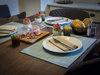 Set de table TIRA, PVC, bleu-beige, 45x33x0,1 cm | APS 60041