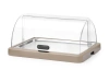 Vitrine réfrigérée simple roll-top Duo UNIQ conçue par Robert Bronwasser, beige, 46x35x22 cm | HENDI 871942