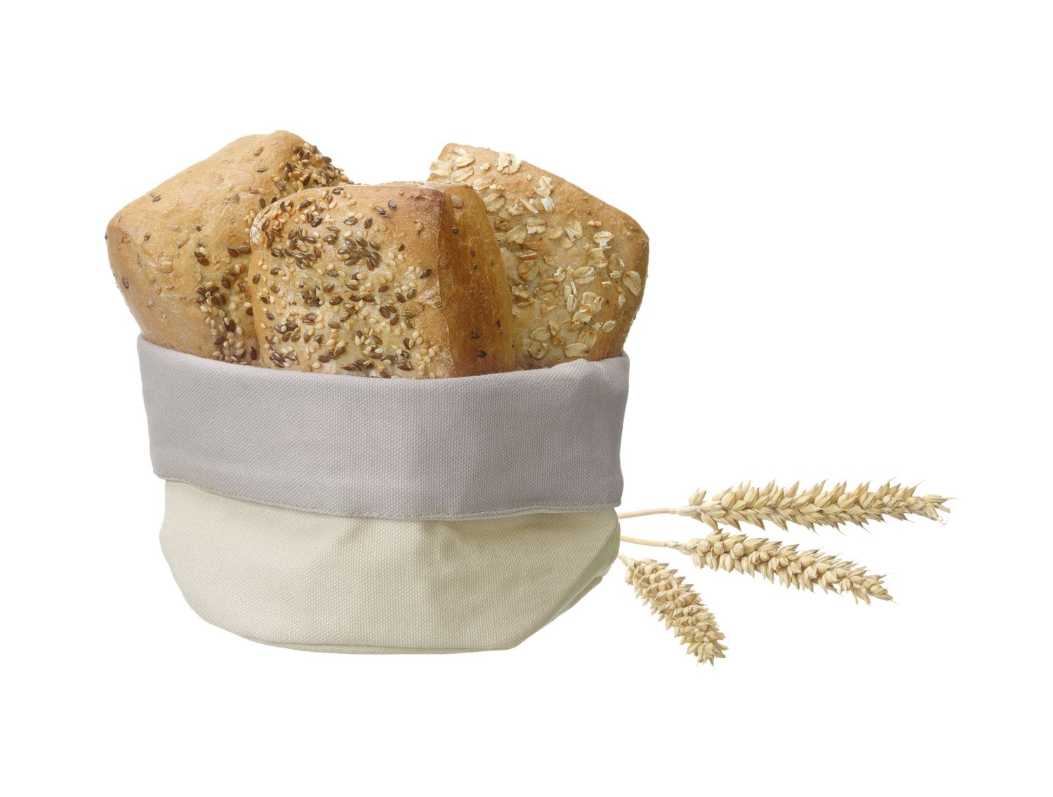 Sac à pain en coton beige rond 15 cm | HENDI 429006