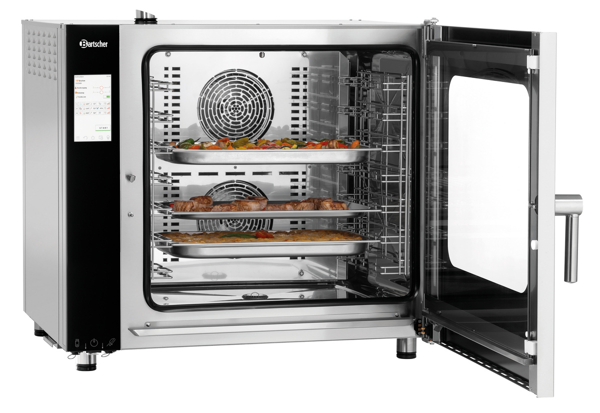 Four mixte à convection-vapeur Silversteam 2 7110DRS avec système de lavage | BARTSCHER 117176