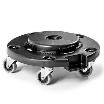 Socle à roulettes pour conteneur, corbeille à déchets, diamètre 49 cm | FORGAST FG00513