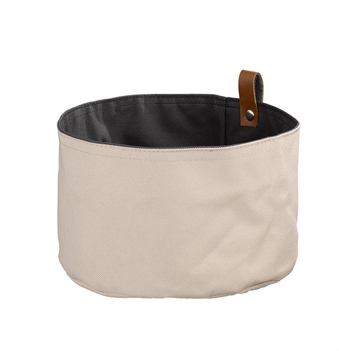 Sac à pain, gris foncé, beige, 20x13,5 cm | APS 30346