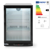 Réfrigérateur de bar pour boissons 138 L, aluminium, tôle noire, 2-10 °C | ARKTIC 226568