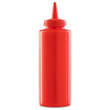 Distributeur de sauces en polyéthylène 0,35 l, rouge | FORGAST FG03218