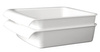 Bol CASCADE GN 1/2 en mélamine, blanc, 32,5x26,5x7,5 cm, 3,65 l | APS 83960