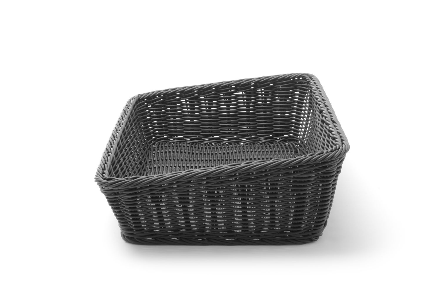 Panier rectangulaire oblique noir | HENDI 426678