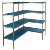 Étagère d’angle à 4 étagères prof. 40 cm 1PD-44+4P-64+8UM | ALUSHELF 40316