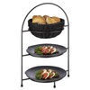 Présentoir de service pour 2 assiettes INDUSTRIAL, acier inoxydable, 29x19,5x43 cm | APS 33209
