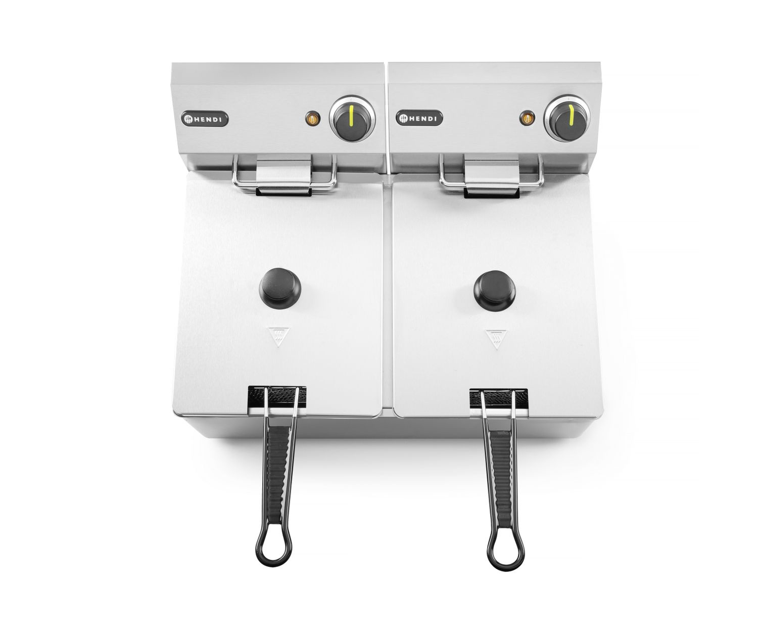 Friteuse électrique Blue Line, 2 cuves, 2x6 L, 2x3,3 kW | HENDI 205853