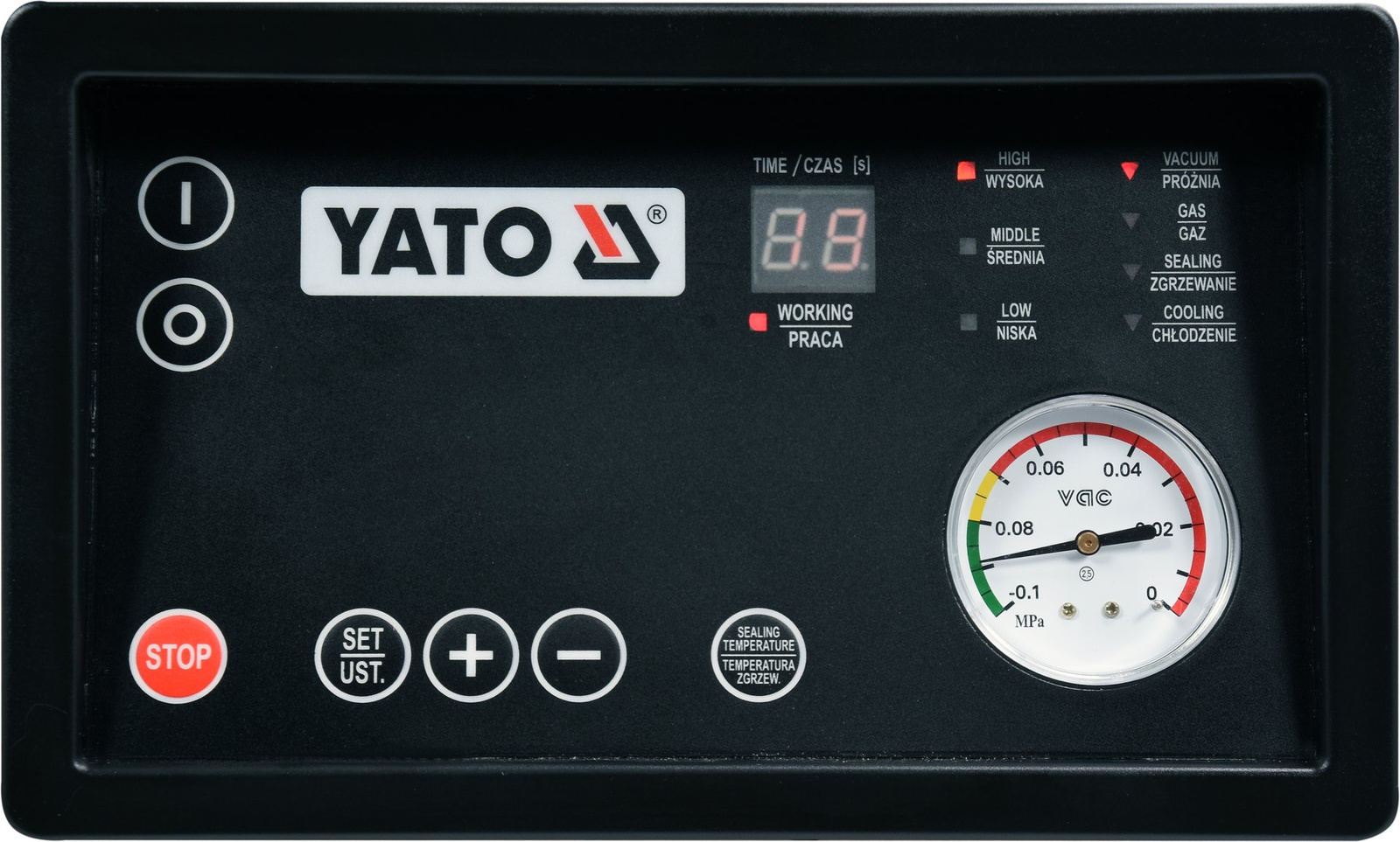 Machine sous vide à cloche, longueur de barre de soudure 26 cm | YATO YG-09303