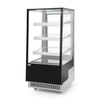 Vitrine réfrigérée 3 étagères 650 l, LED, noire, refroidissement dynamique | HENDI 233320