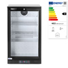 Réfrigérateur de bar pour boissons 118 l, aluminium, noir, 2-10°C | ARKTIC 233900