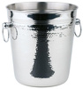 Rafraîchisseur à bouteilles, cooler, acier inoxydable, HAMMERSCHLAG 21x21,5 cm, 4 l | APS 36026