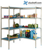 Étagère d’angle à 4 étagères prof. 40 cm 1PD-44+4P-64+8UM | ALUSHELF 40316