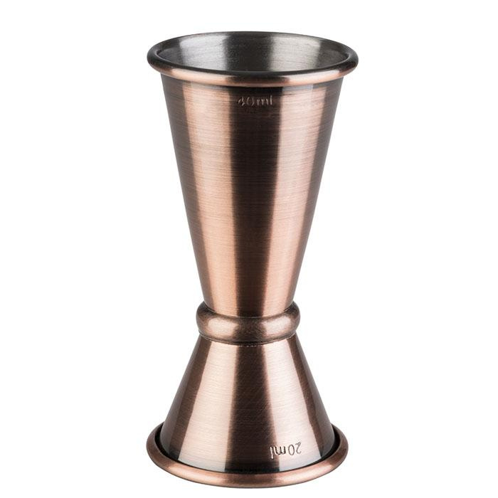 Mesure à cocktail double 20-40 ml, couleur cuivre antique | APS 93352
