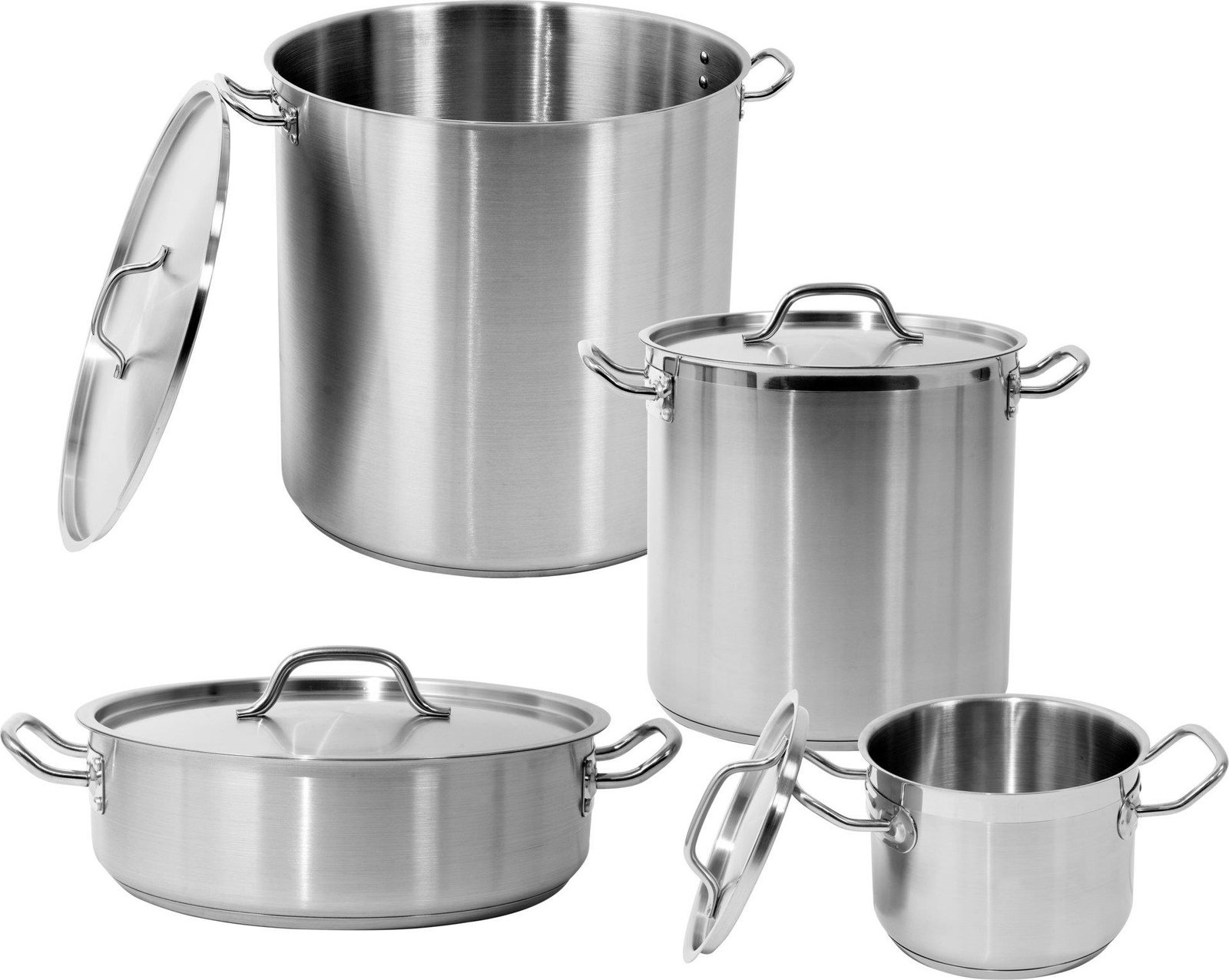 Marmite haute en acier inoxydable - capacité 20,9 l avec couvercle | YATO YG-00005