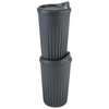 Couvercle pour tasses réutilisables TO GO, gris, 8.5x2.5 cm | APS 66916