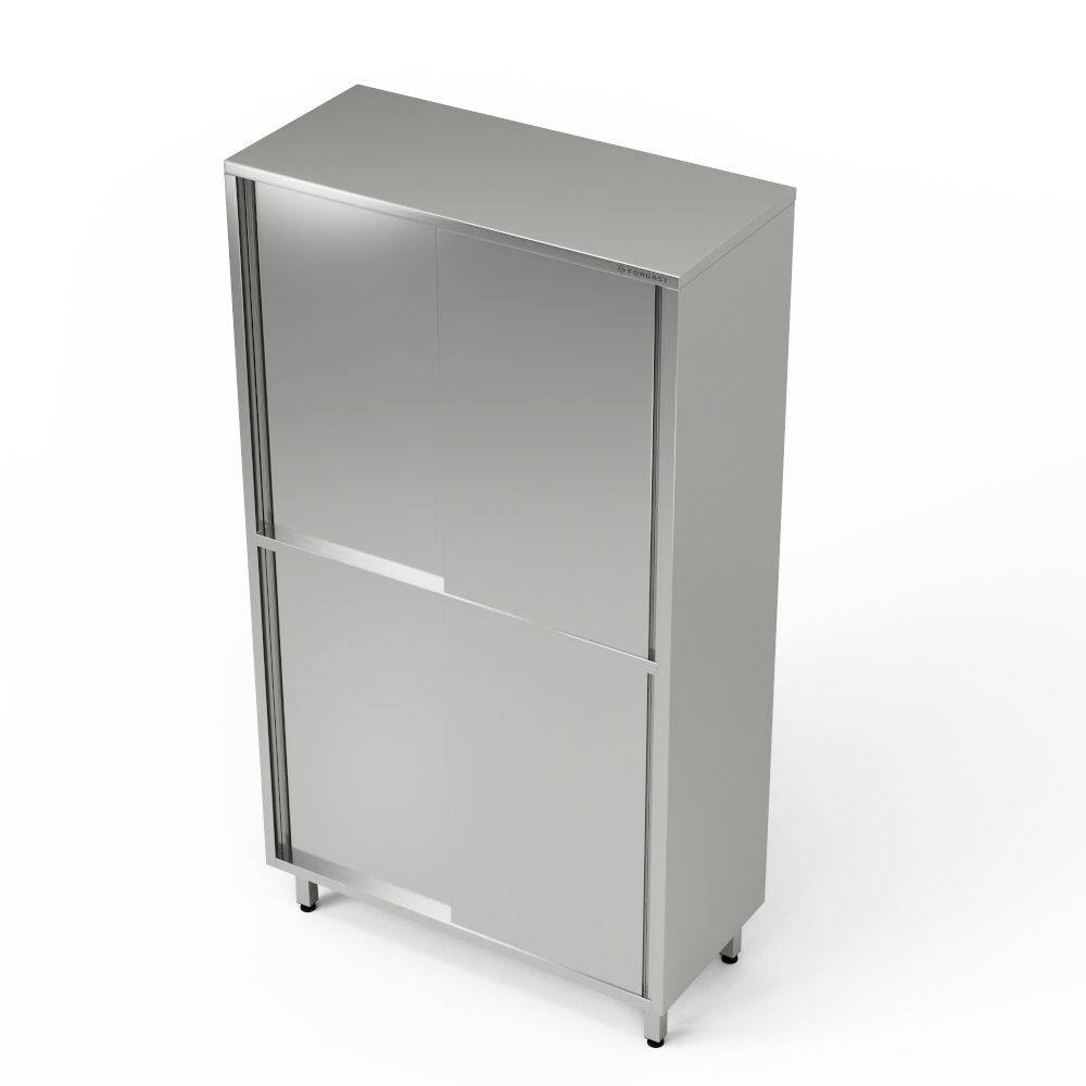 Armoire de stockage divisée en acier inoxydable 110x70x200 cm | FORGAST