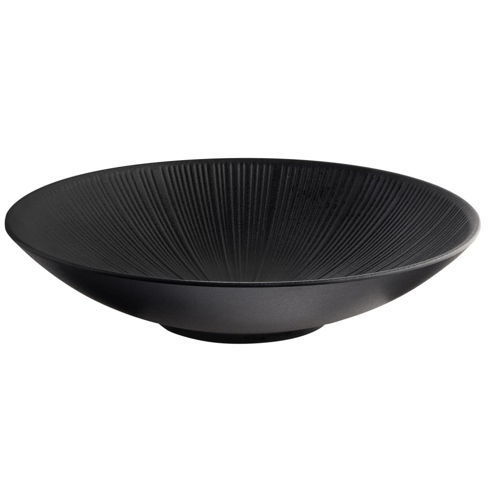 Bol NERO, mélamine, noir, 35x8 cm, 3,4 l | APS 85289